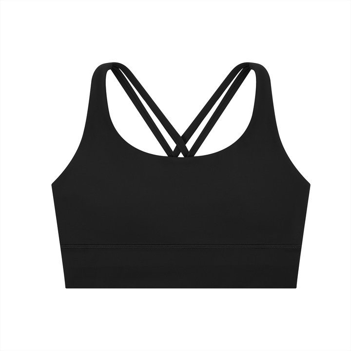 Strappy Criss-Cross Sports Bra-1