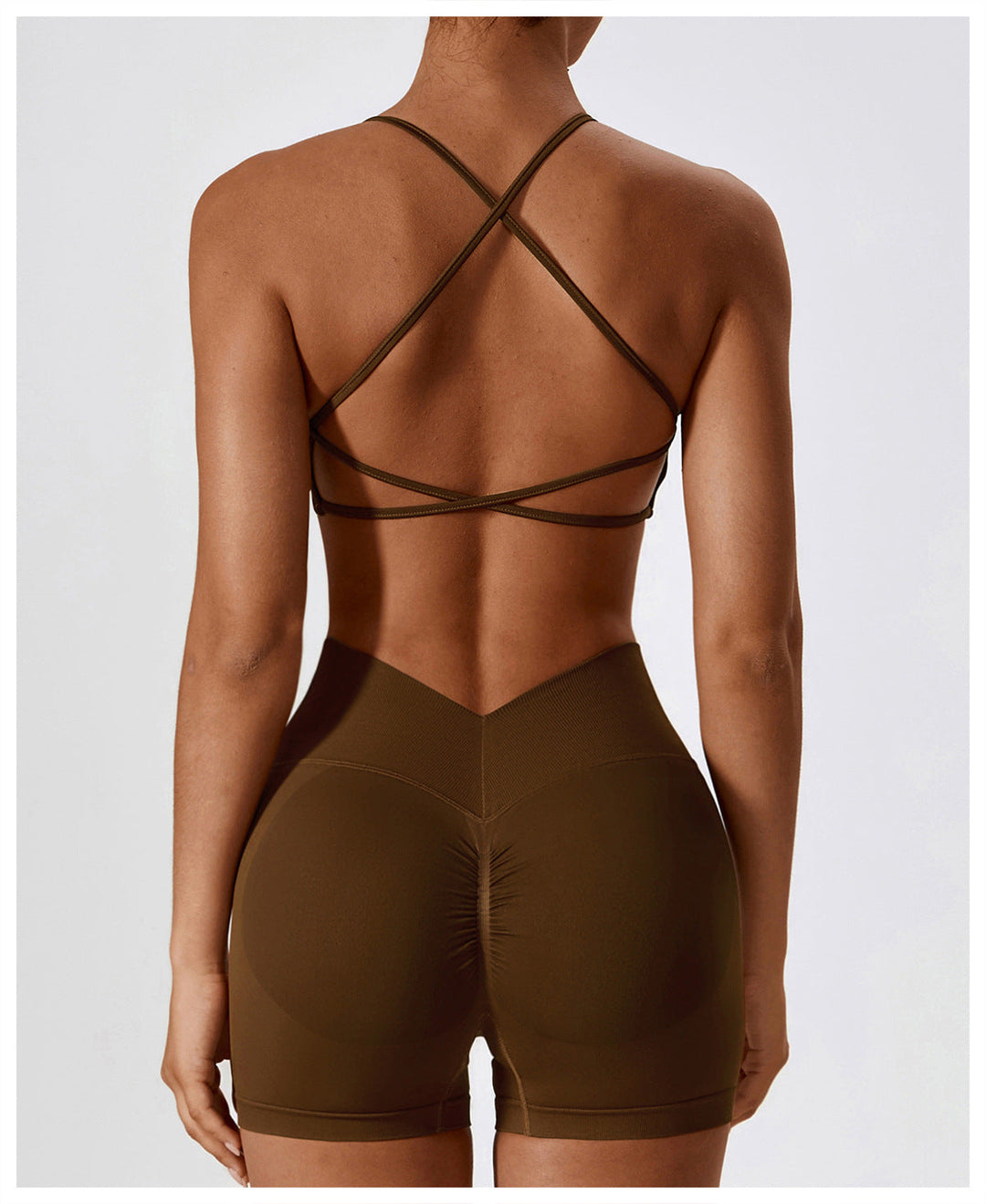 Crossback Strappy Sports Bra-2