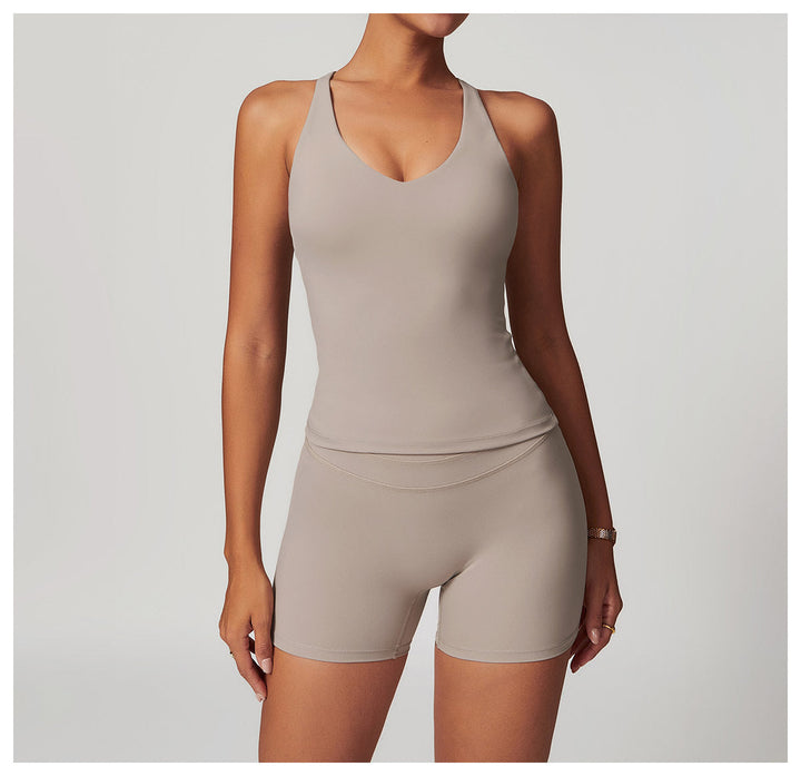 Cross-Back Yoga Tank-6