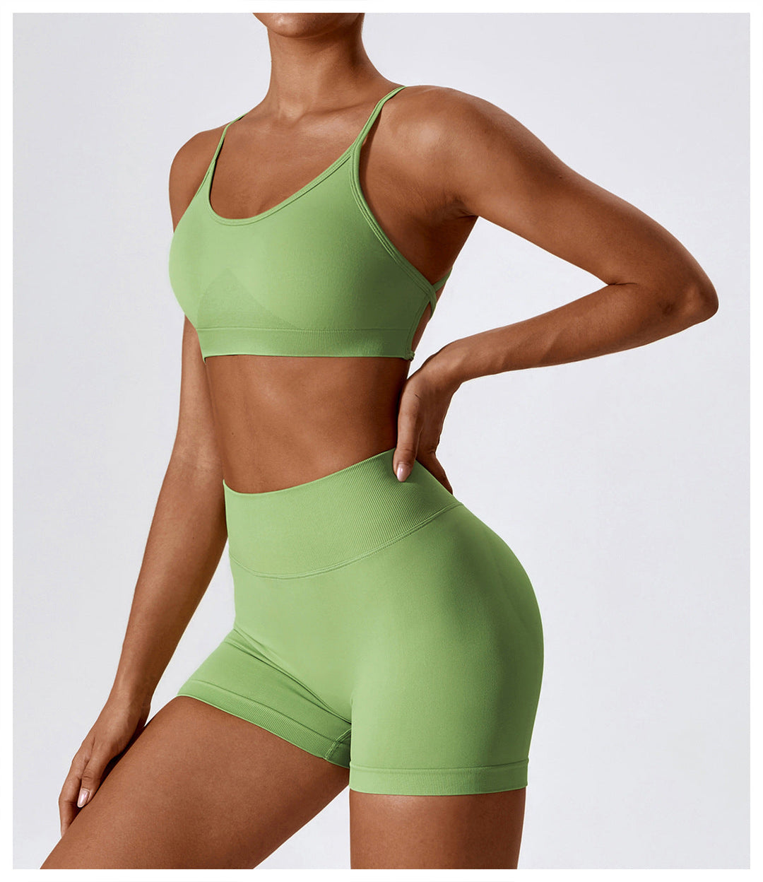 Crossback Strappy Sports Bra-4