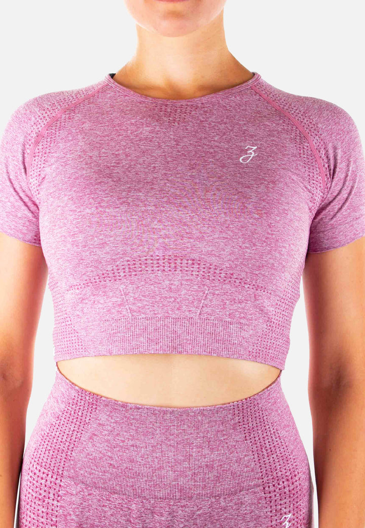 Crop Top Dynamic - pink - Damen