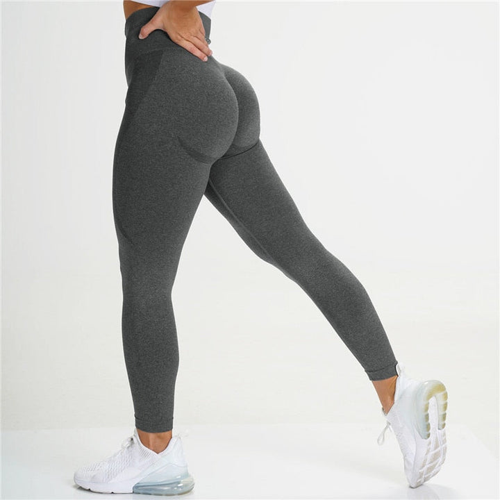 Women Seamless Yoga Pants High Waist Highly Stretchy Gym Workout Fitnesss Leggings Female Sports Trousers-2