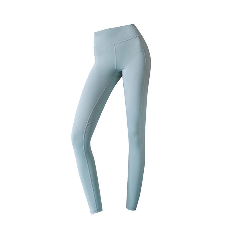 Seamless Yoga Leggings Solid Slim Pants High Elastics Workout Push Up Sports Fitness Running Casual High Waist Outdoor Pants-1
